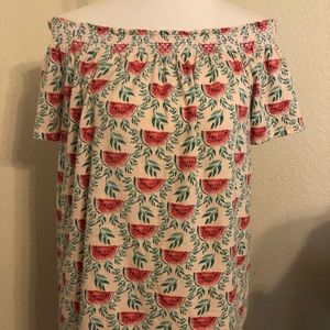 🍉 Off the shoulder watermelon Top 🍉